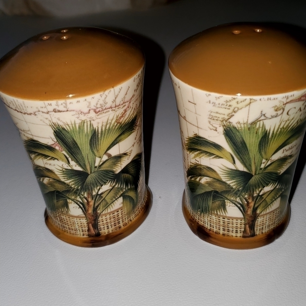 Certified International Las Palmas Salt & Pepper set NEW